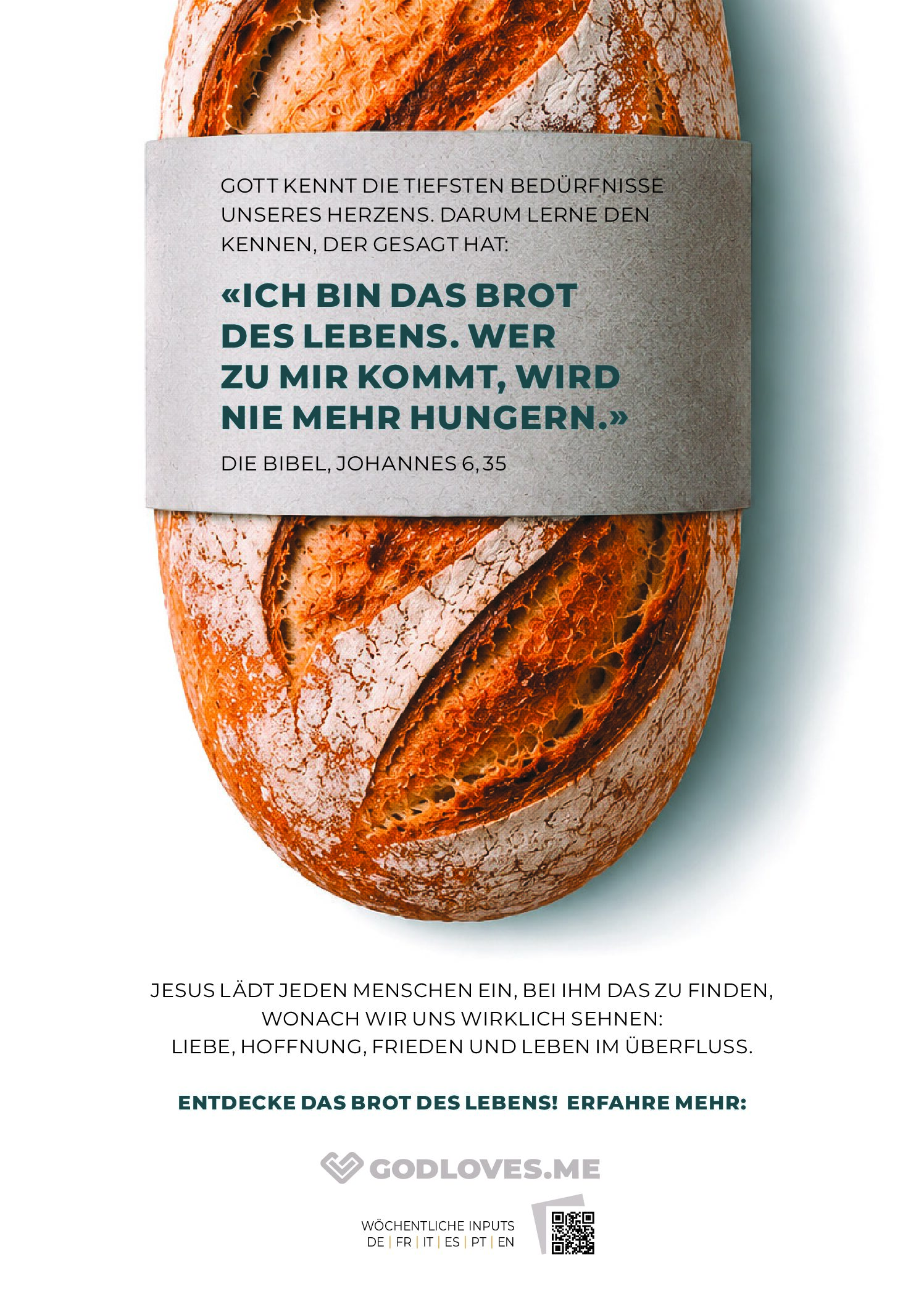 Flyer "Brot des Lebens" (DE, FR)